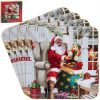 Santa Set of 4 Coasters