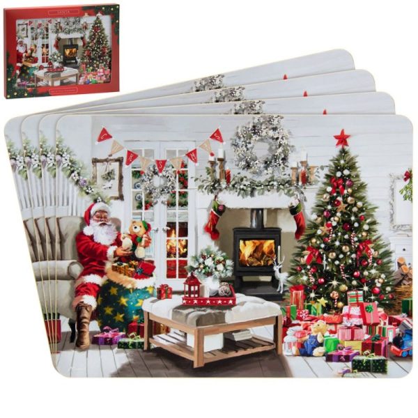 Santa Set of 4 Placemats