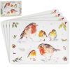 Winter Robins Set of 4 Placemats