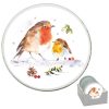 Winter Robins Candleplate 10cm