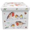 Winter Robins Folding Storage Box
