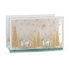 Xmas Gold Glitter Double Telight Holder