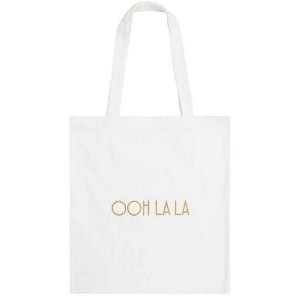 Shine Bright White Canvas Shopper