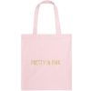 Big Spender Pink Canvas Shopping Bag
