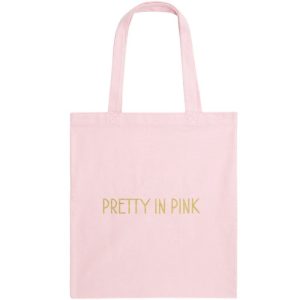 Big Spender Pink Canvas Shopping Bag