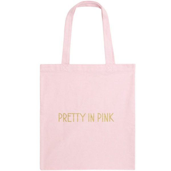 Big Spender Pink Canvas Shopping Bag