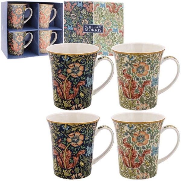 Compton China Mugs Set of 4