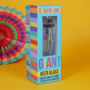 Oh Happy Day Giant Beer Glass One Glass
