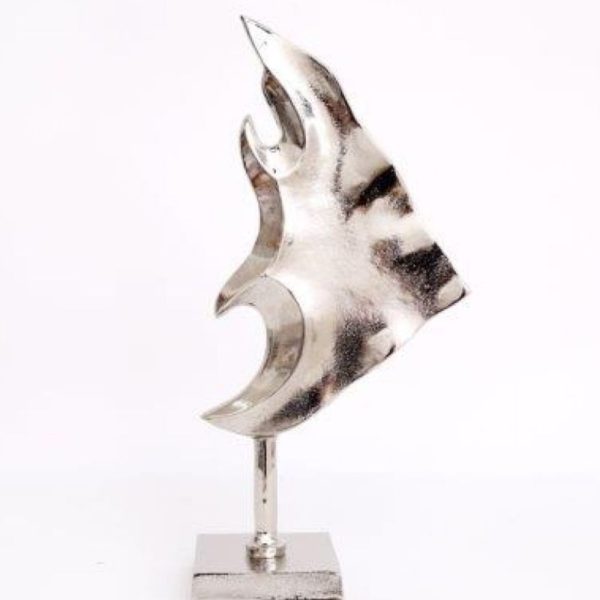 Silver Fish Decoration on Stand