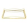 Rectangle Mirrored Gold Tray 35x20x5cm