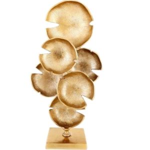 Gold Colour Abstract Sculpture