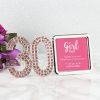 Girl Talk Pink Crystal 30th Birthday Photo Frame