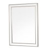 Natalie Beaded Rectangular Mirror Silver