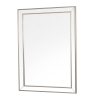 Natalie Beaded Rectangular Mirror Silver