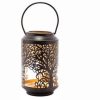 Tree Cutout Black Lantern