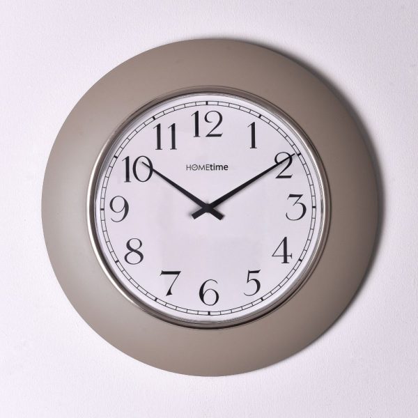 HOMETIME Matt Grey Wall Clock 30cm