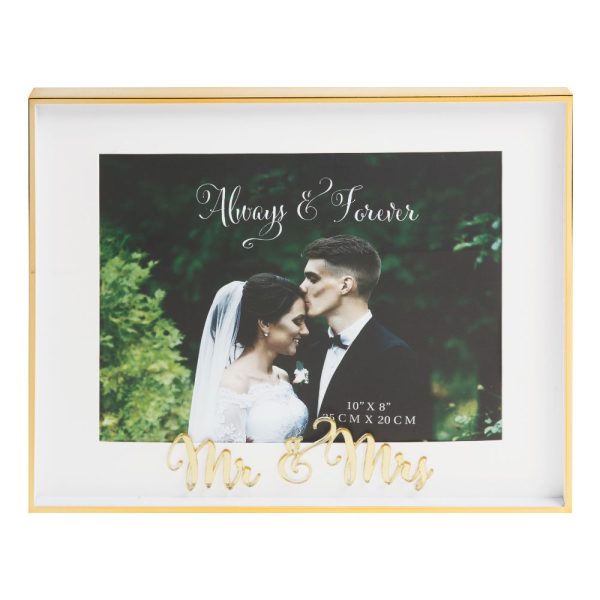 Always and Forever Photo Frame Mr and Mrs 10x8