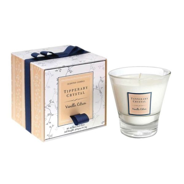 Tipperary Crystal Vanilla Citron Tumbler Candle