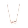 Infinity Pendant Inside Pave Rose Gold