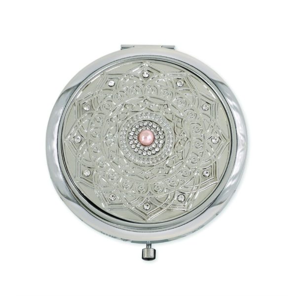 Tipperary Crystal Compact Mirror - Mandala