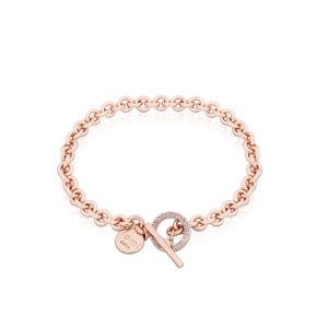 Romi Rose Gold Circle Chain Bracelet