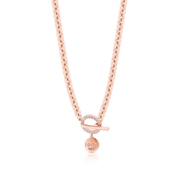 Romi Rose Gold Chain Bar Necklace
