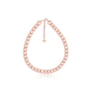 Romi Rose Gold Heavy Curb Chain Necklace