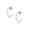 Romi Rose Gold Pearl Small Earrings
