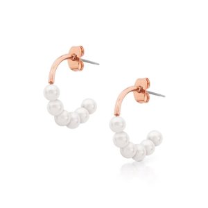 Romi Rose Gold Pearl Small Earrings