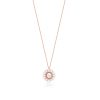 Romi Rose Gold Pearl Cluster Pendant 