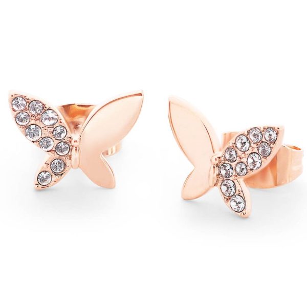 Tipperary Crystal Butterfly Stud Earrings
