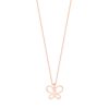 Tipperary Crystal Butterfly Pendant Rose Gold