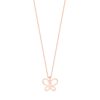 Tipperary Crystal Butterfly Pendant Rose Gold