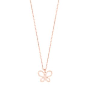 Tipperary Crystal Butterfly Pendant Rose Gold