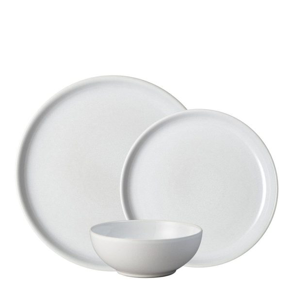 Denby Intro Stone White 12 Piece Tableware Set