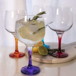 Galway Crystal Erne Pair Gin Glasses - Allens