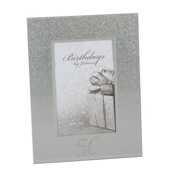 Mirrored Birthday Frame 50th
