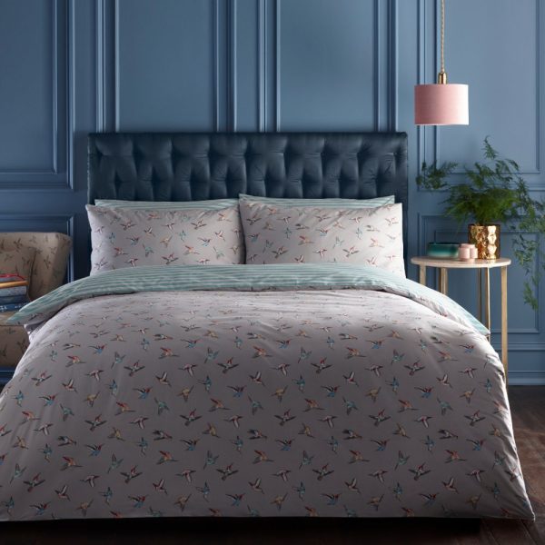 Hummingbird Grey Duvet Set