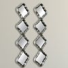Sophie Set of 2 Mirrors Antique Silver