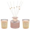 Diamante Diffuser and 2 Votive Candles Rosegold