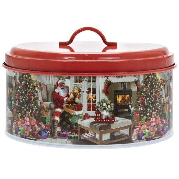 Santa Metal Cake Tin