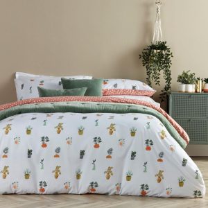 Plant Life Bed Linen Green Living by Christy