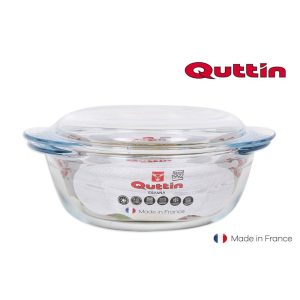 Quttin Glass Round Casserole 1.4L
