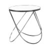 Harriet Loop Side Table Antique Silver