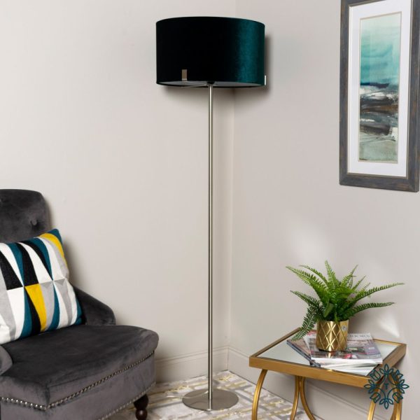 Charlotte Teal Floor Lamp