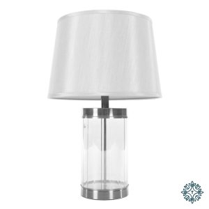 Carlee Satin Silver Table Lamp