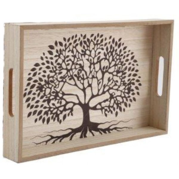 Tree Of Life Wood Tray Small