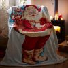 Fleece Throw Father Christmas