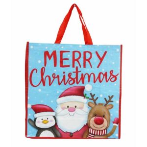Merry Christmas Laminated Shopper Bag