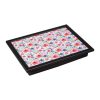 Denby Watercolour Floral Laptray with Black Edge